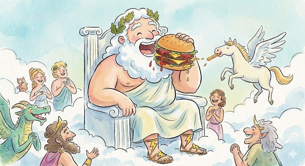 Sometimes, Zeus Just Needs to Eat a Hamburger